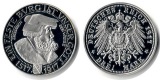 Deutschland  Replik   3 Mark  1917/2001  Feingewicht: 13,93g S...
