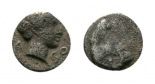 Antike, Kasolaba, Hemiobol um 400 v.Chr; Silbermünze 0,41 g