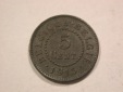 B19 Belgien 5 Centimes 1915 in vz  Originalbilder