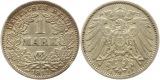 8725 Kaiserreich 1 Mark 1911 J