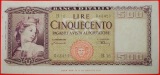 √ UNKOMMONENTYP: ITALIEN ★ 500 LIRE 1947 KNACKIG!