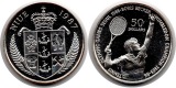 Niue  50 Dollar  1987  FM-Frankfurt  Feingewicht: 26,16g  Silb...