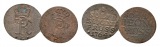Altdeutschland, 2 Kleinmünzen 1764/1779