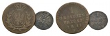 Altdeutschland, 2 Kleinmünzen 1811/1790