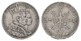 Preußen, Krönungstaler 1861, Rand bearbeitet