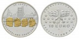 10 Euro 2007 Gedenkmünze teilvergoldet; Ag 0,925; 18 g, Ø 32...