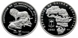 Große Silbermünze PP; 7000 Francos 1992 mit Zertifikat in Ho...