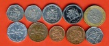 Jamaika 10 verschiedene Münzen siehe Auflistung