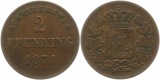 8857 Bayern 2 Pfennig 1871