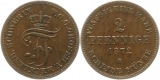 8865 Mecklenburg Schwerin 2 Pfennig 1872