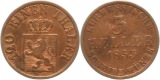 8898 Hessen Kassel 3 Heller 1853