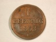 B25 Hannover 1 Pfennig 1853 B in f.vz  Originalbilder