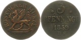 8904 Rostock 3 Pfennig 1859