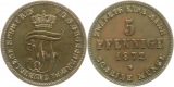 8907 Mecklenburg Schwerin  5 Pfennig 1872