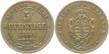8943 Sachsen 5 Pfennig 1864