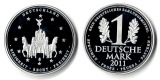 Deutschland Medaille 2011  versilbert 1 DM Entwurf  FM-Frankfu...