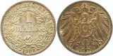9149 Kaiserreich  1 Mark  1908 F