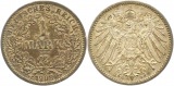 9150 Kaiserreich  1 Mark  1908 G