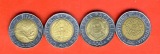 Italien 4x 500 Lire Sondermünzen 1993 National Bank,1994 Paci...