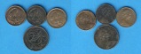 Australien 1 Cent 1977,71,72 + 2 Cents 1966.