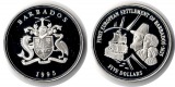 Barbados  5 Dollar  1995  FM-Frankfurt  Feingewicht: 26,16g  S...