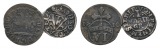Altdeutschland, 2 Kleinmünzen (1710/1626)