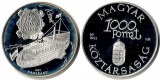 Ungarn  1000 Forint  1995  FM-Frankfurt  Feingewicht: 29,10g S...