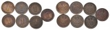 Kaiserreich, 7 Kleinmünzen (1904/1905)