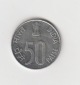 50 Paise Indien 1998 mit Punkt unter der Jahrezahl   (K868)