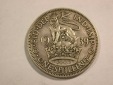 B27 Großbritannien  1 Shilling 1937 in f.vz  II  Originalbilder