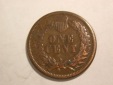 B27 USA  1 Cent Indian Head 1865 in ss/ss+ Originalbilder