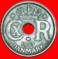 √ DEUTSCHE BESETZUNG: DÄNEMARK ★ 25 OERE 1943 CHRISTIAN X...