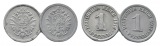 Deutsches Reich, 2 Kleinmünzen