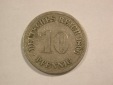 C01 KR 10 Pfennig 1896 F in f.ss  Orginalbilder