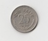 25 Paise Indien 1975  mit Stern unter der Jahreszahl (I108)