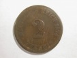 C02 KR 2 Pfennig 1874 G in schön  Orginalbilder