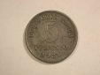 C02 KR 5 Pfennig 1921 J in vz-st    Ersatzmünze   Orginalbilder