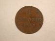 C02 Bayern  1 Pfennig 1848 in ss/ss+  Orginalbilder
