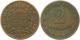 9534 Sachsen Coburg Gotha 2 Pfennig 1856
