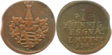 9540 Sachsen Gotha Altenburg 1 Pfennig 1747