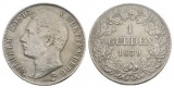 Württemberg, 1 Gulden, 1839, Hitzespuren