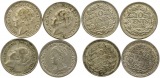 9689 Niederlande 10 Cent Silber Lot 4 Stück