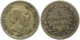 9699  Niederlande 5 Cent 1855  Silber