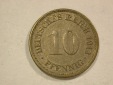 C04 KR  10 Pfennig 1913 F in ss-vz  Originalbilder
