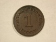 C04 KR  1 Pfennig  1899 A in vz  Originalbilder