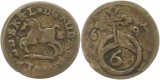 9771 Braunschweig Wolfenbüttel 6 Pfennig 1693 selten
