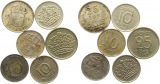 9974 Schweden Lot von 6 Silbermünzen