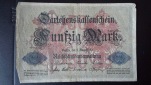 50 Mark Darlehenskassenschein Deutsches Reich ( 5.8.1914) (g981)