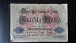 50 Mark Darlehenskassenschein Deutsches Reich ( 5.8.1914) (g982)