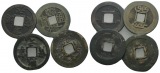 China, 4 Kleinmünzen